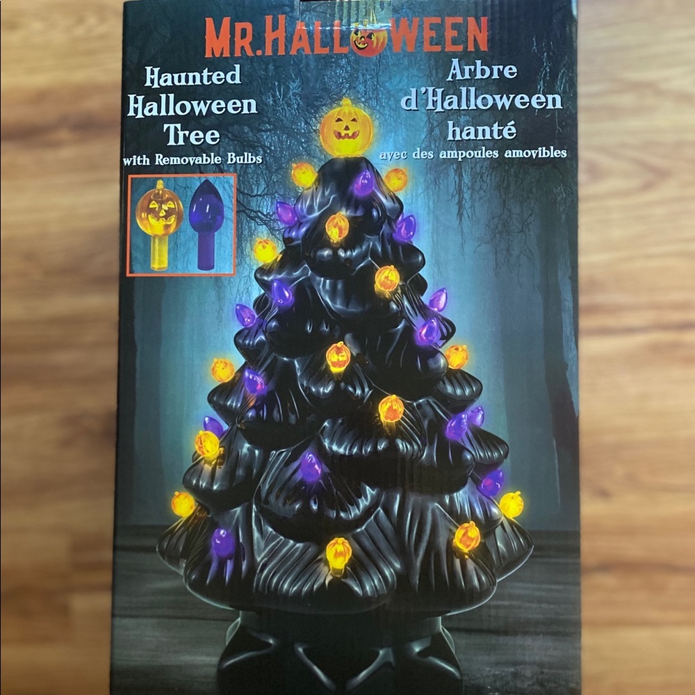 Haunted Halloween Tree with Removable Bulbs